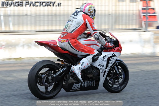 2009-05-09 Monza 0048 Superstock 1000 - Free Practice - Barry Liam Burrell - Honda CBR1000RR